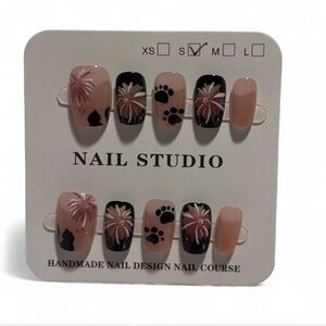 Black and Pink Nail Art Set